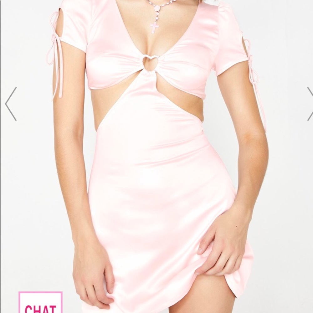 Dolls Kill Pink Cutout dress